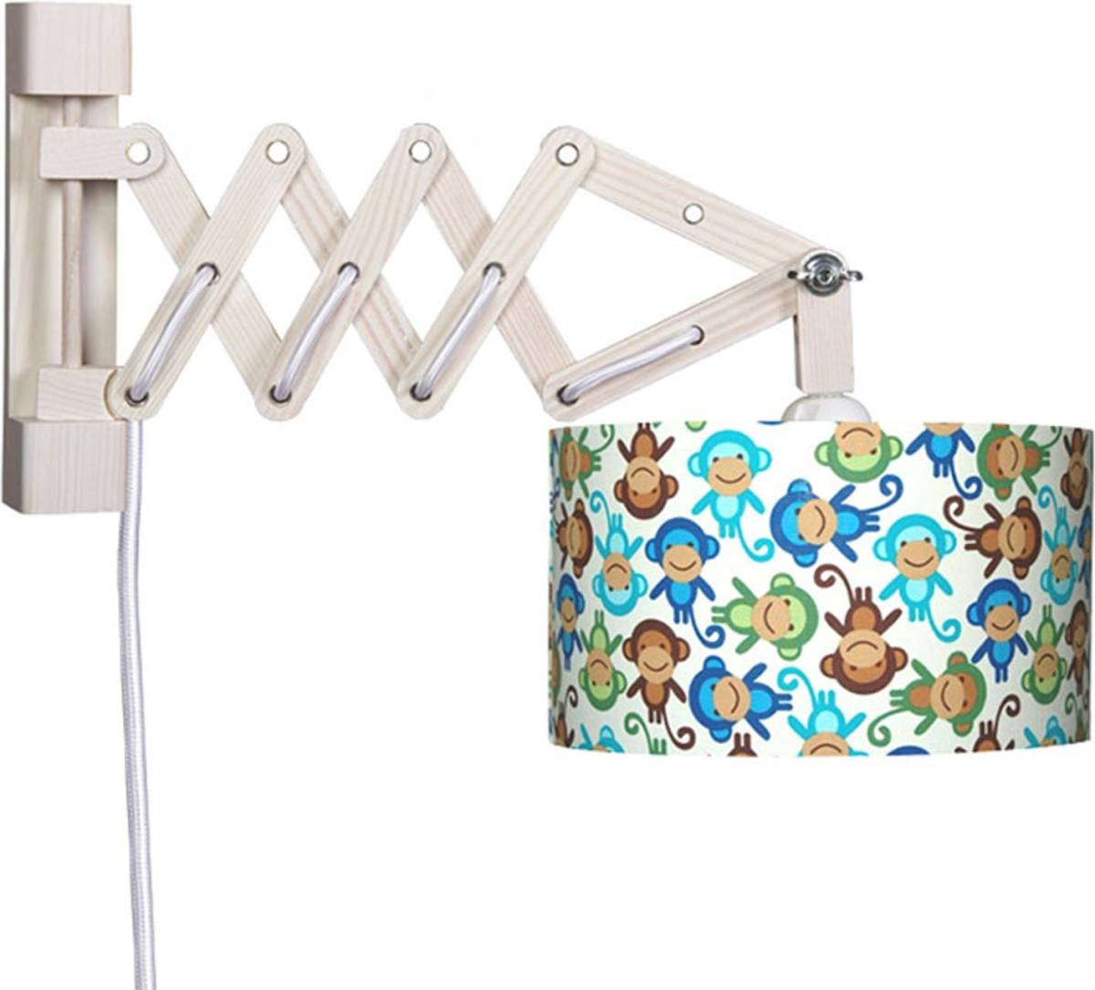 Affe - een schaarlamp met hout