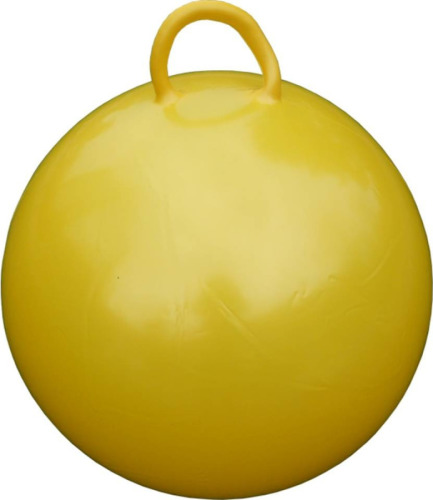 Merkloos Gele skippybal 60 cm voor jongens/meisjes