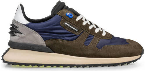 Floris van bommel Sharki suède sneakers bruin/blauw