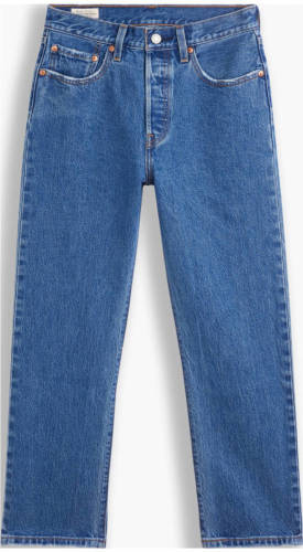 Levi's 501 crop high waist straight fit jeans jazz pop