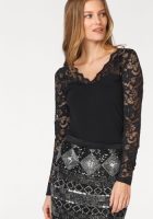 Laura Scott Kanten shirt met mouwen van kant