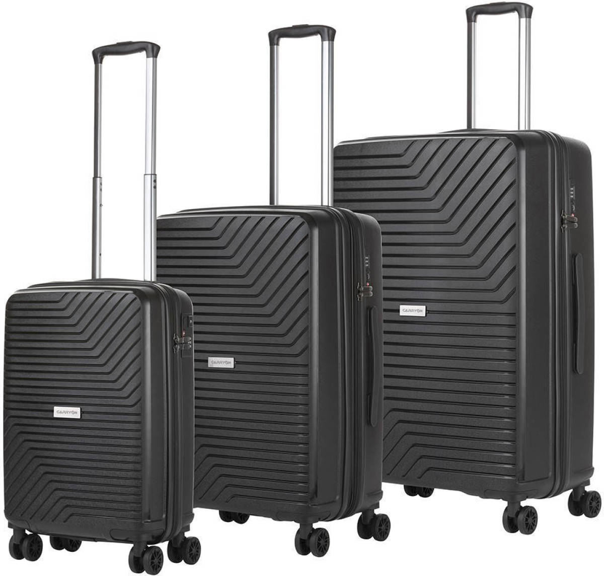 CarryOn kofferset Transport - set van 3 zwart