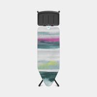 Brabantia Strijkplank C, 124x45 Cm Morning Breeze Met Solide Stoomunithouder - Black