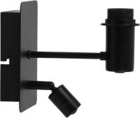 Light & Living Montana Wandlamp Zonder Kap Zwart
