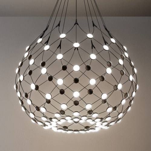 Luceplan Mesh hanglamp Ø 80cm wireless 1m