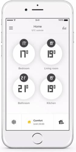 Netatmo radiatorknop (bedienbaar met smartphone)