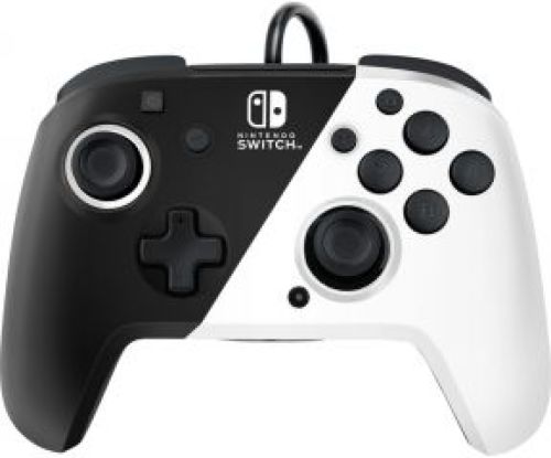 PDP Faceoff Deluxe+ Audio Wired Controller - Black/White (Nintendo Switch)