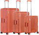 CarryOn trolleyset Protector - set van 3 cognac