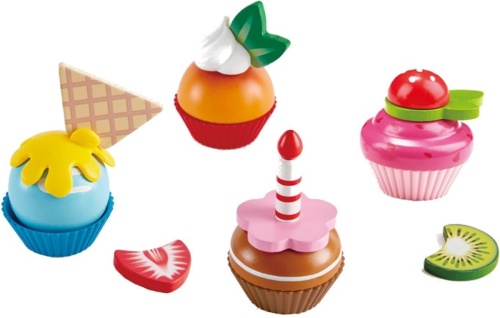 Hape cupcakes speelgoedeten 18 delig