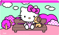 W&O etui Hello Kitty junior 24 x 15 cm roze/blauw