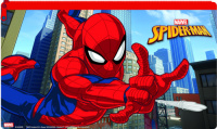 W&O etui Spiderman junior 24 x 15 cm rood/blauw