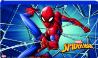 W&O etui Spiderman junior 24 x 15 cm blauw/rood