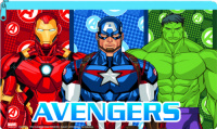 W&O etui Avengers junior 24 x 15 cm blauw/rood/groen
