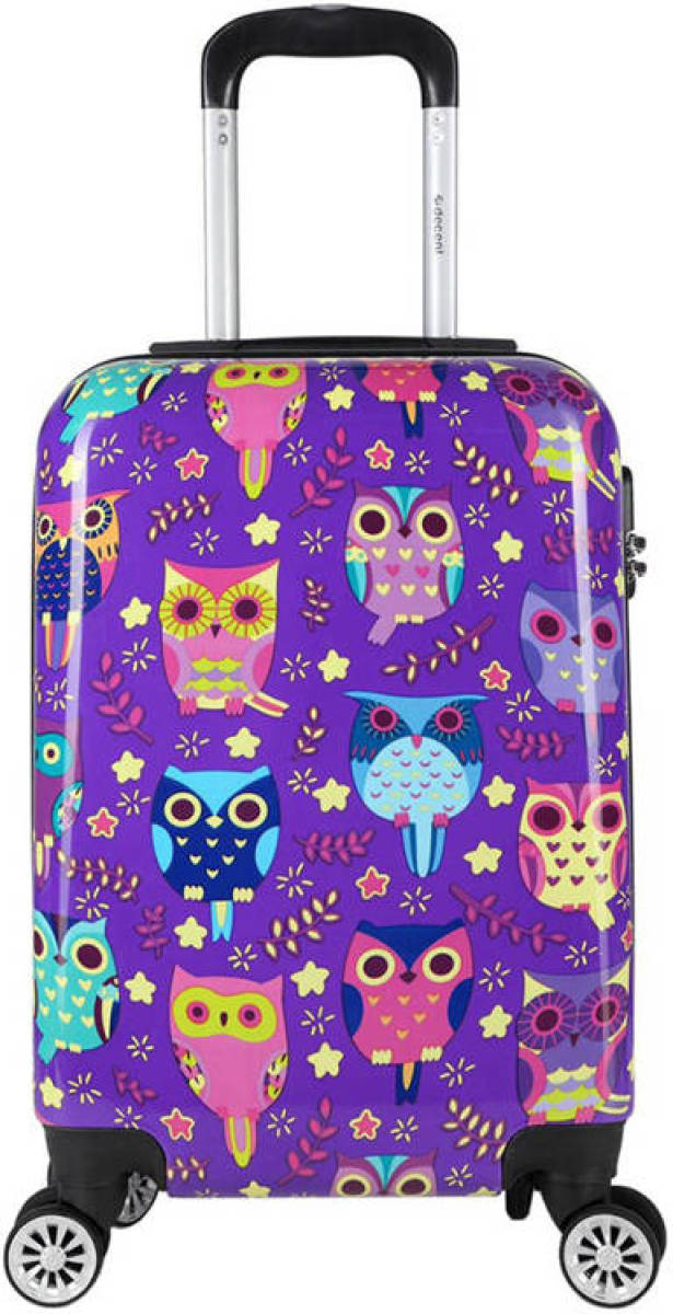Decent trolley Forenza Owls 55 cm paars