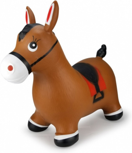 Jamara skippypaard junior 47 x 24 x 45 cm rubber bruin 3 delig