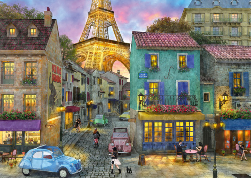 Rebo Productions legpuzzel Paris Streets 66 x 47 cm 1000 stukjes