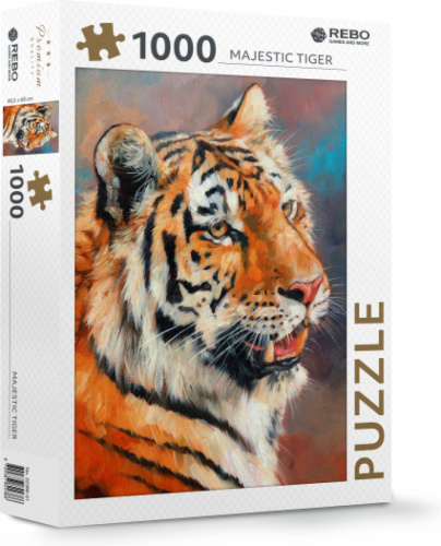 Rebo Productions legpuzzel Majestic Tiger karton 1000 stukjes