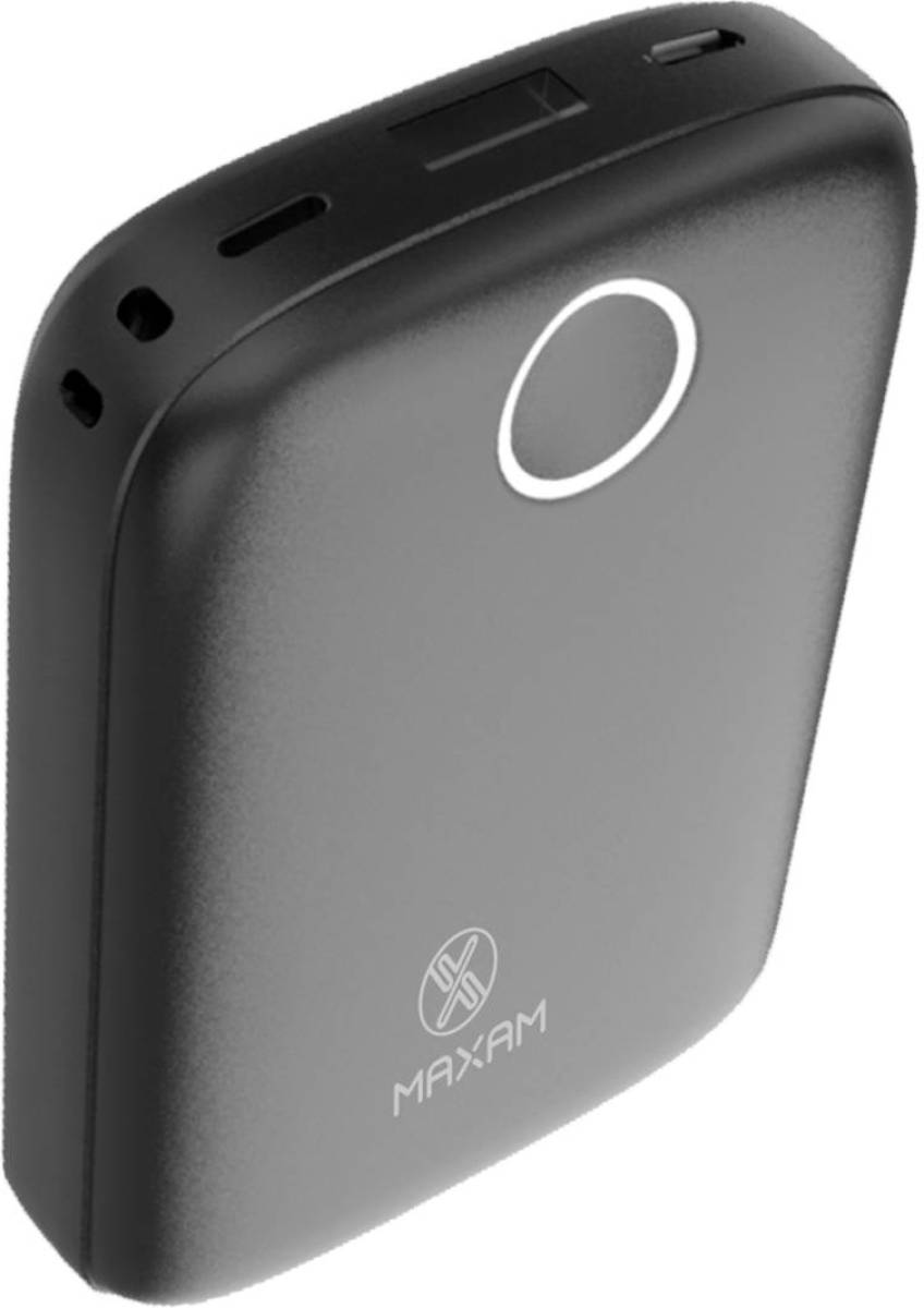 maxam Pb-2200 Powerbank Met Micro Usb Oplaad Kabel - 10.000 Mah - Zwart