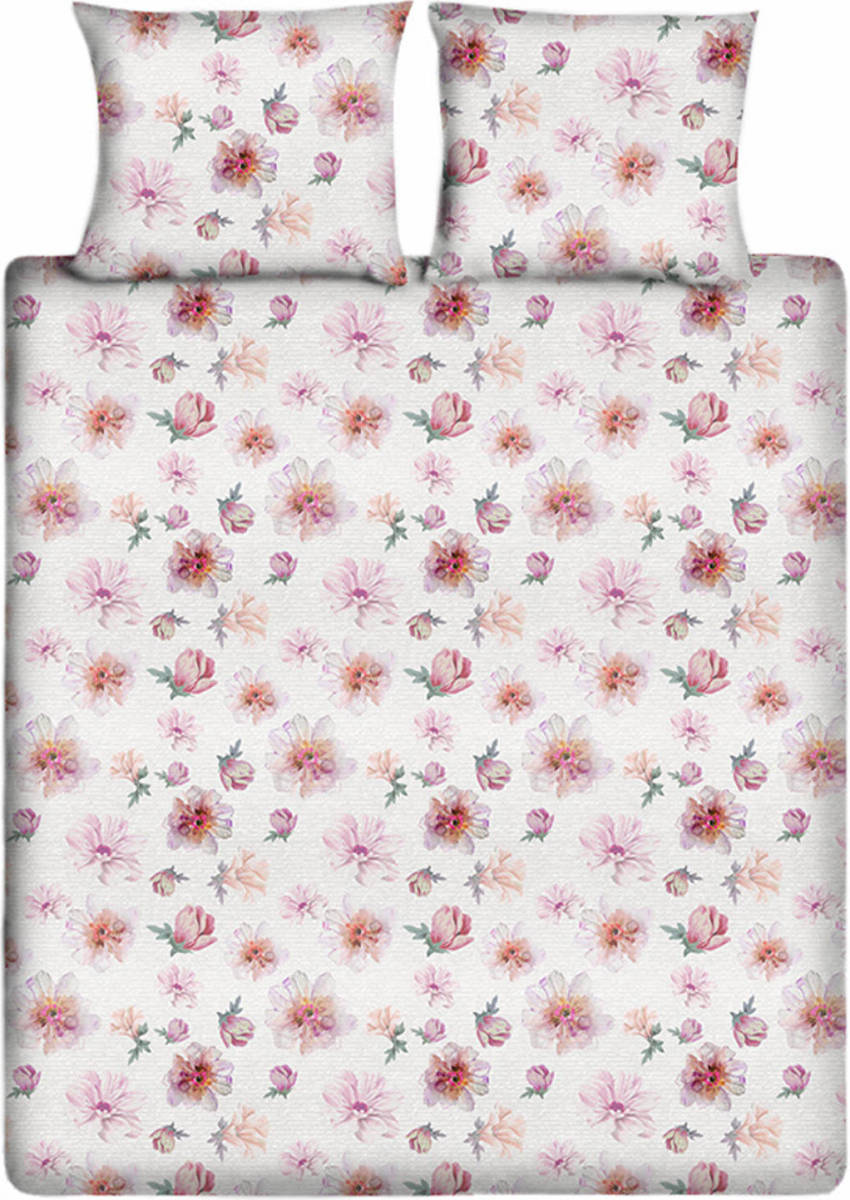 Ten Cate Katoenen Lits-jumeaux Dekbedovertrek - 240x200/220 - Pastry Pink