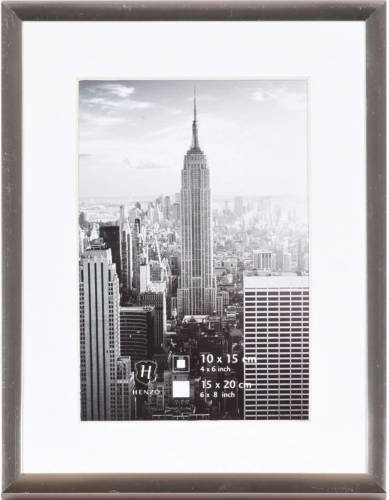 Henzo Fotolijst Manhattan - 15 X 20 Cm - Grijs