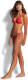 Seafolly strik bikinibroekje met ribstructuur rood