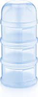 Melkpoedercontainer Babyjem 3-laags Blauw