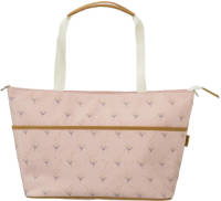 Fresk luiertas met all-over-print lichtroze