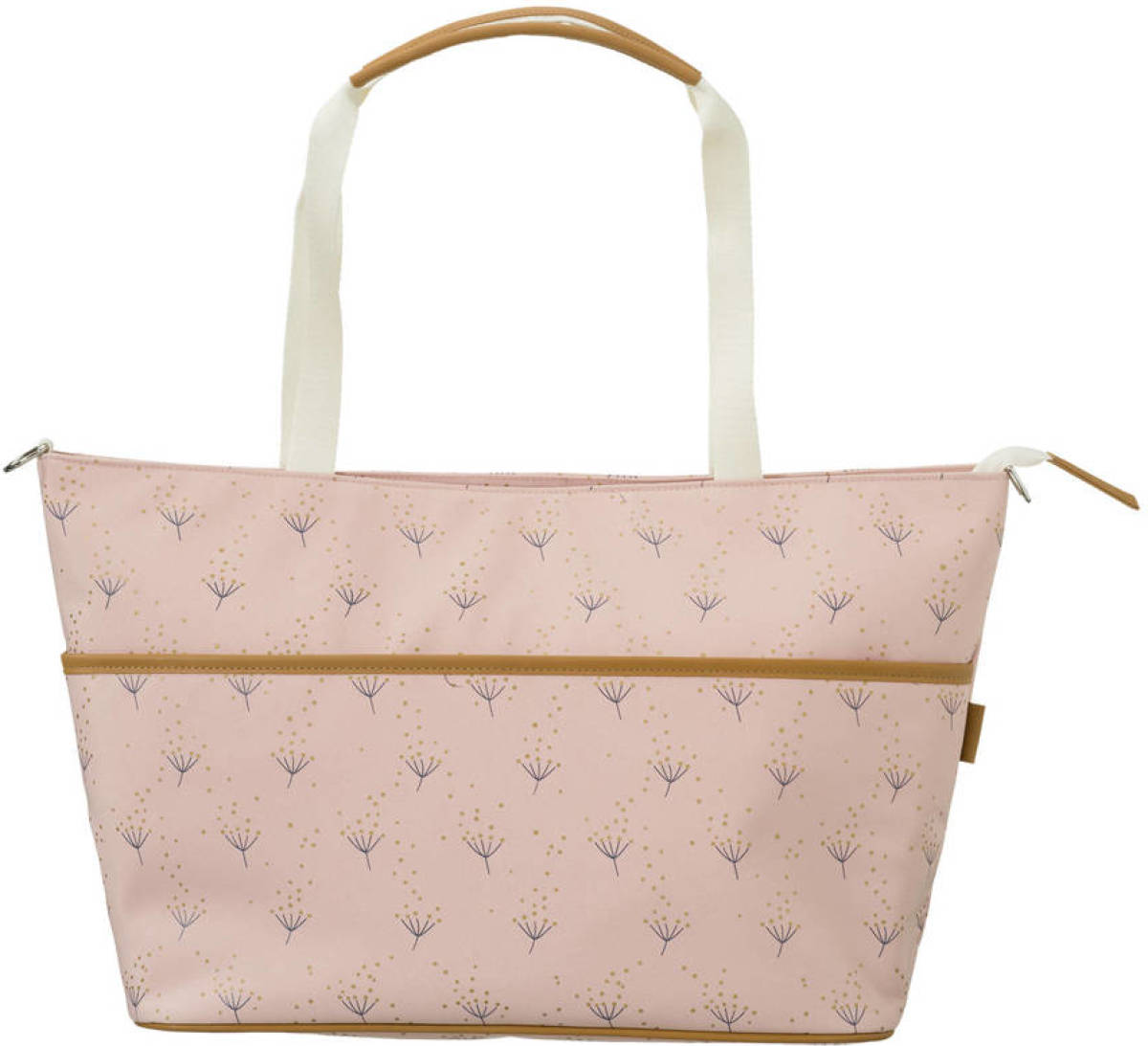 Fresk luiertas met all-over-print lichtroze
