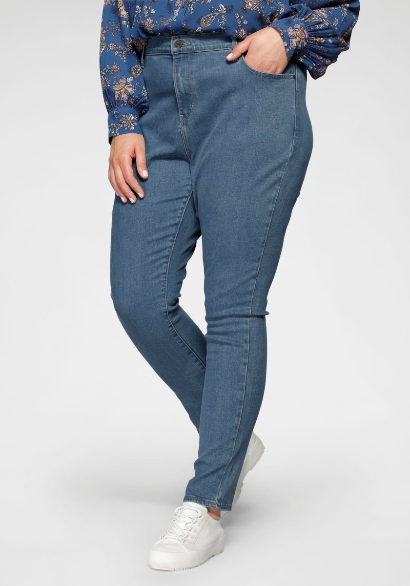 Levi's Plus 721 high waist skinny jeans bogota heart