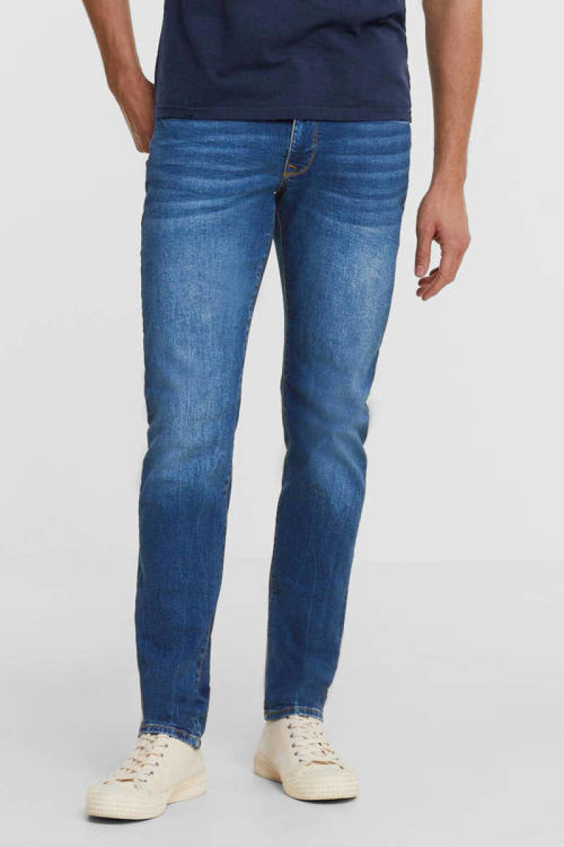 Petrol Industries slim fit jeans Seaham met riem medium vintage