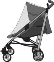 Titanium baby Regenhoes Buggy Universeel