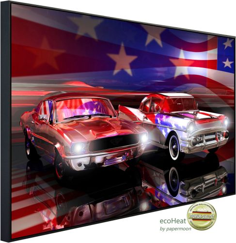 Papermoon Infraroodverwarming Amerikanische Autos, Flagge