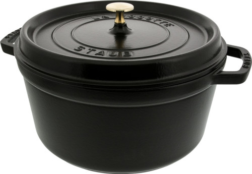 Staub Ronde Stoof-/Braadpan 28 cm Zwart