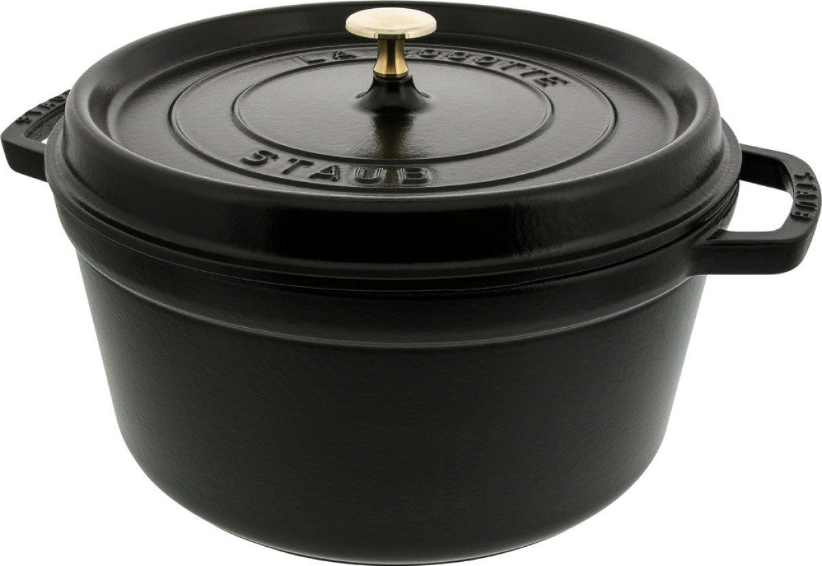 Staub Ronde Stoof-/Braadpan 28 cm Zwart