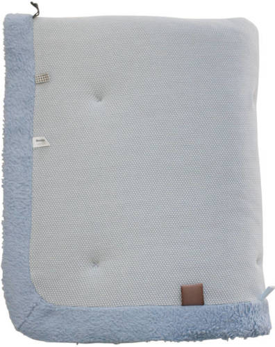 Snoozebaby boxkleed/speelkleed Cheerful Playing 75x95 cm Fresh Blue