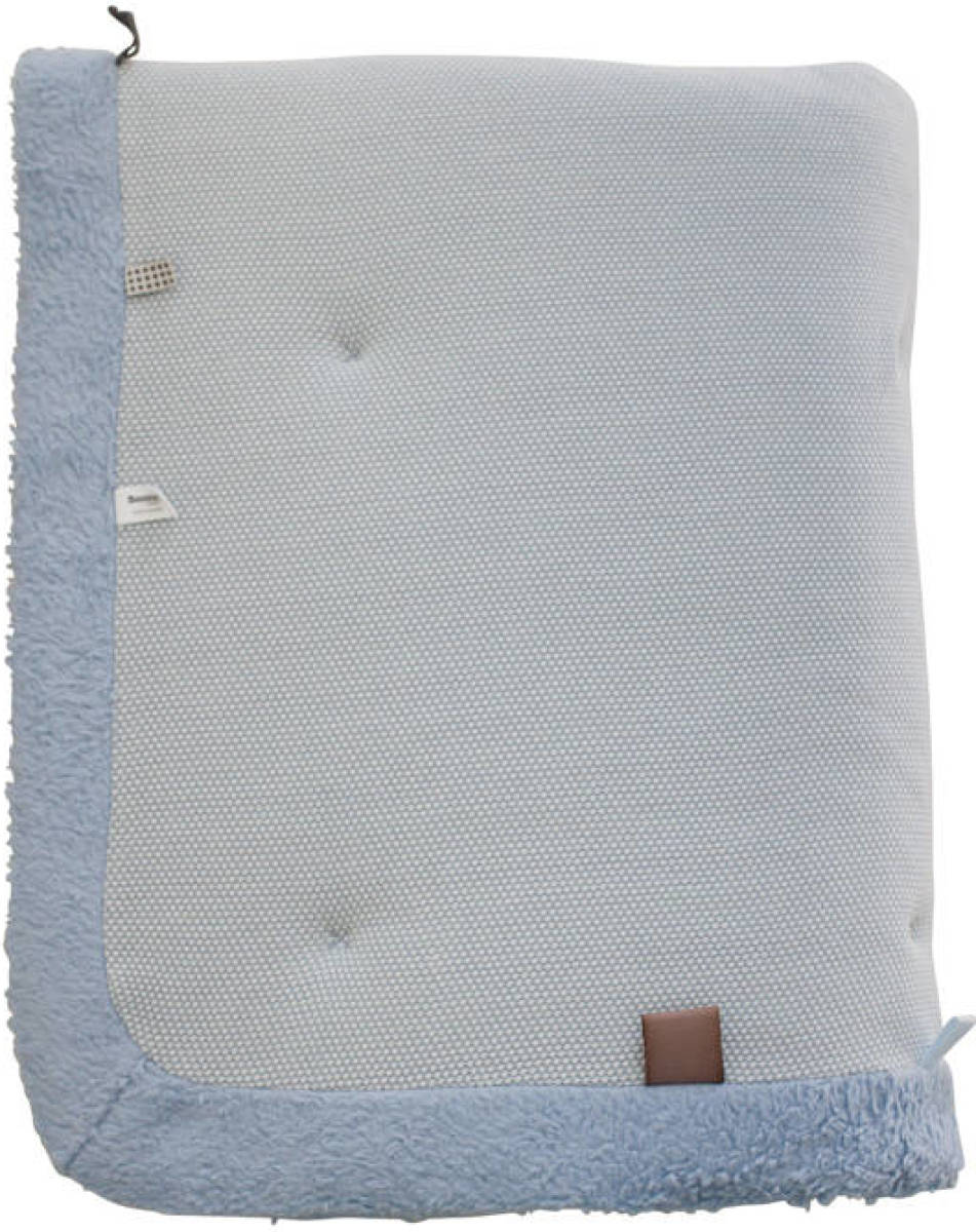 Snoozebaby boxkleed/speelkleed Cheerful Playing 75x95 cm Fresh Blue