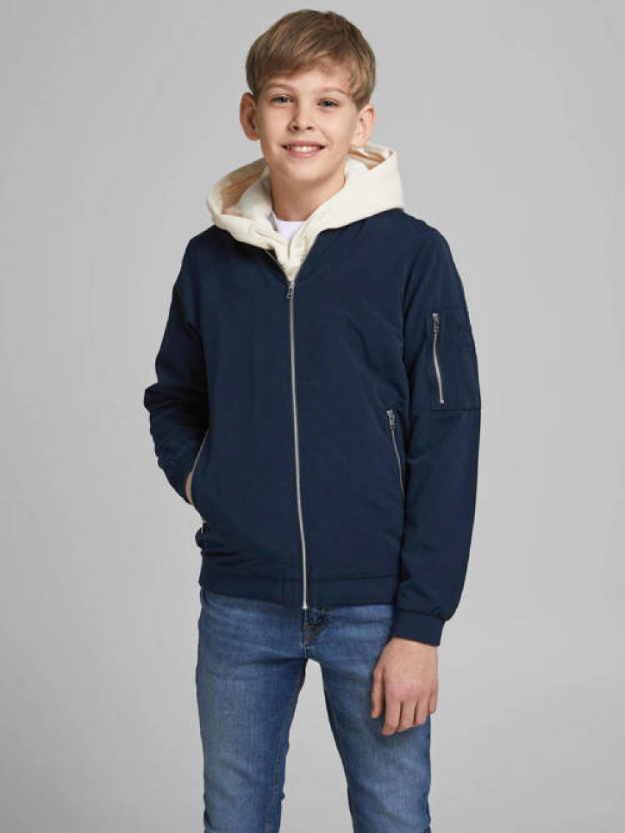 Jack & Jones JUNIOR bomberjack JJERUSH donkerblauw