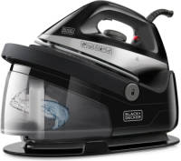 Black+decker Strijkijzer Bxss2200e - 2200w - Stoomgenerator - Anti-kalkfilter - Zwart