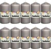 Bolsius Stompkaarsen 10 St 120x58 Mm Warm Grijs