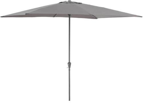 Acaza Rechthoekige Stokparasol In Aluminium - Parasol 200 X 300 Cm - Grijs