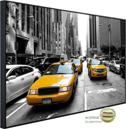 Papermoon Infraroodverwarming New York taxis Schwarz & Weiß