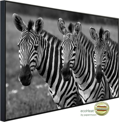 Papermoon Infraroodverwarming Zebras Schwarz & Weiß