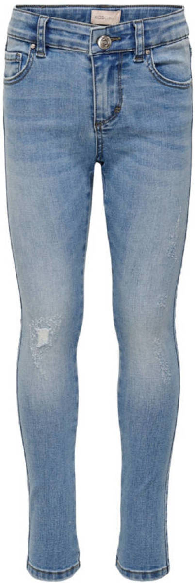 KIDS Only GIRL high waist skinny fit jeans KONRACHEL light medium blue denim