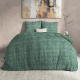 DreamHouse Bedding Leo - Groen - Flanel 2-persoons (200 x 200/220 cm + 2 kussenslopen) Dekbedovertrek