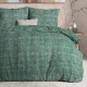 DreamHouse Bedding Leo - Groen - Flanel 2-persoons (200 x 200/220 cm + 2 kussenslopen) Dekbedovertrek