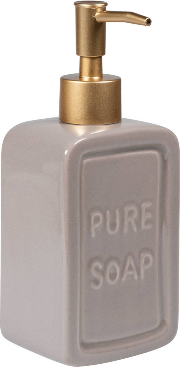QUVIO Zeep Dispenser 'Pure Soap' - Grijs