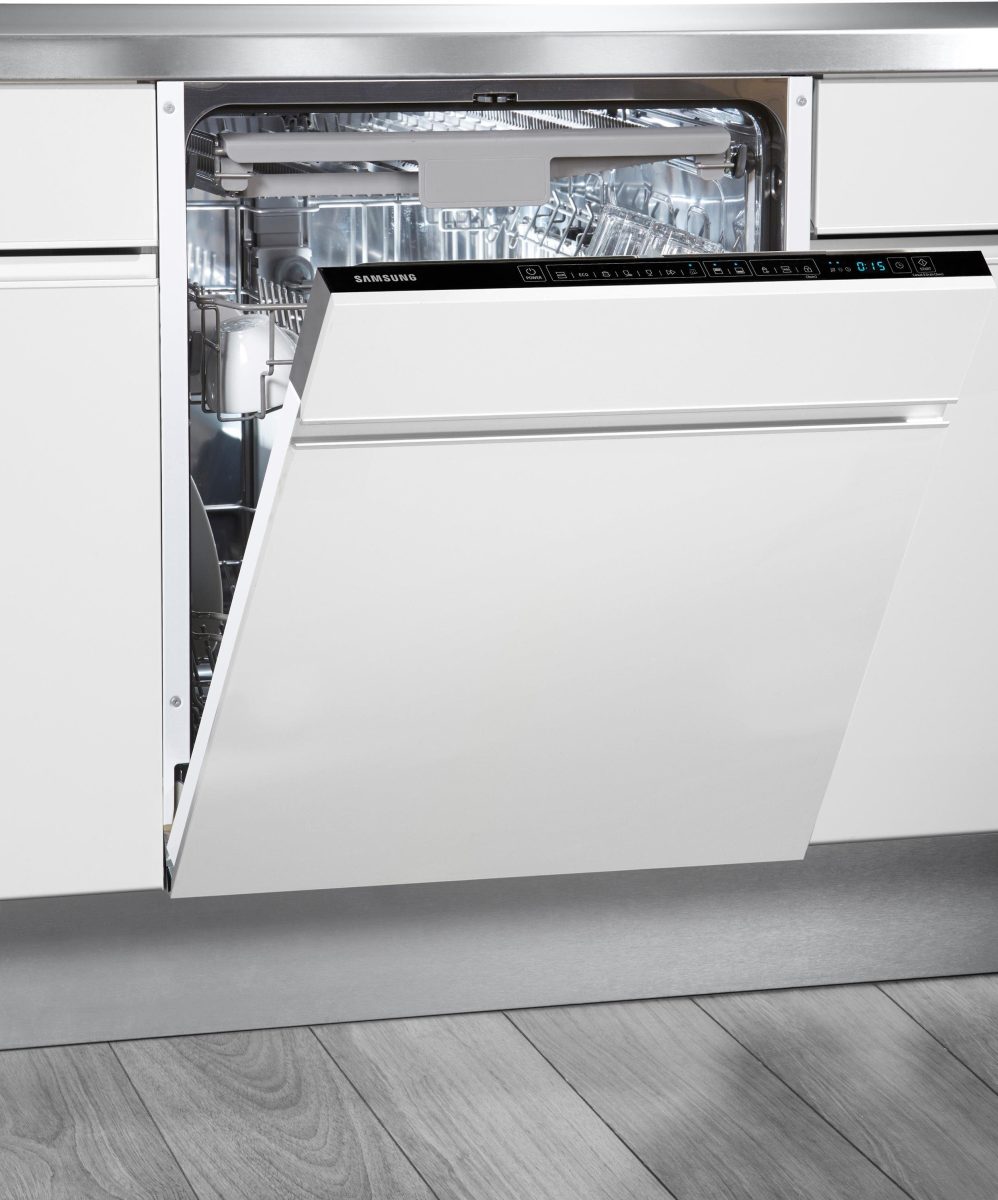Samsung Volledig integreerbare vaatwasser DW60M6050BB/EG, 81,5 cm x 59,8 cm, Besteklade