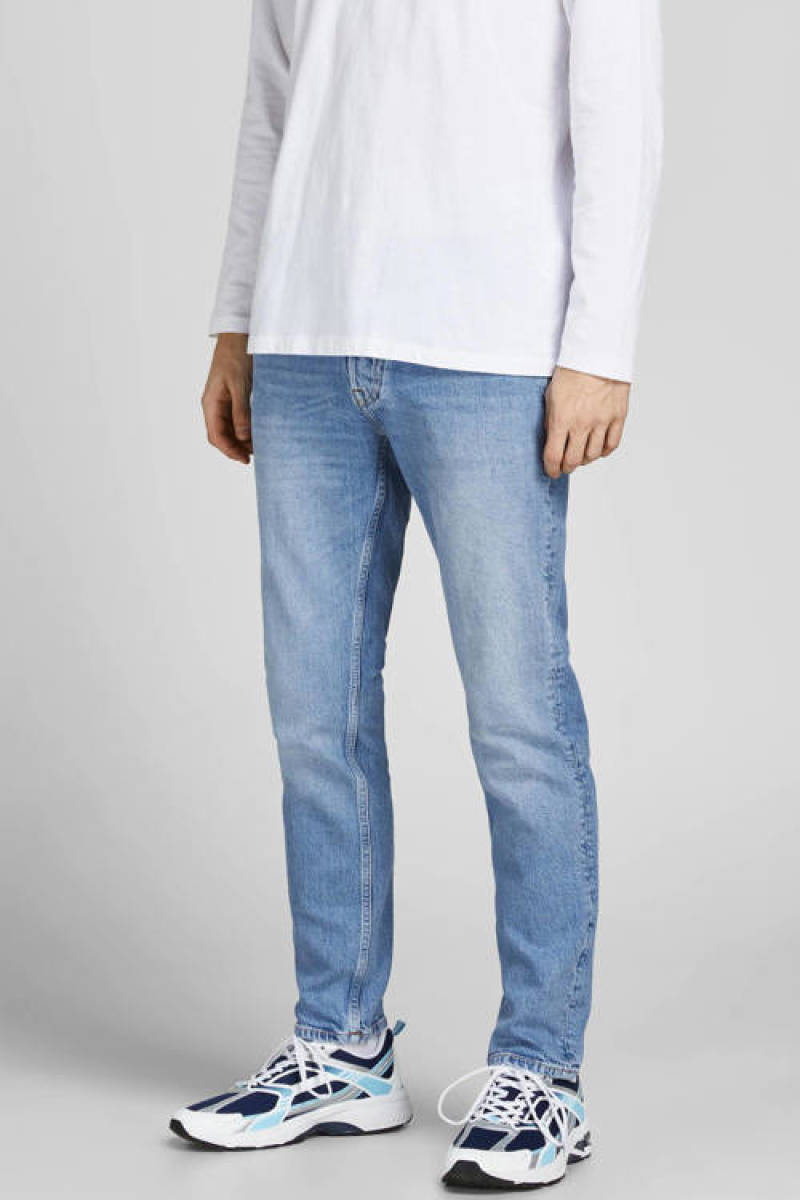 Jack & Jones JEANS INTELLIGENCE slim fit jeans JJITIM JJORIGINAL blue denim 715