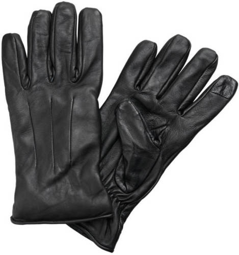Jack & Jones leren handschoenen zwart