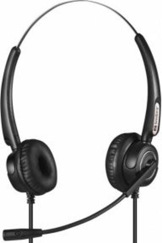 Sandberg 126-30 hoofdtelefoon/headset Bedraad Hoofdband Kantoor/callcenter USB Type-A Zwart